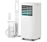 HOMCOM 5000 BTU Climatiseur Portable, Unité 4-en-1 : Rafraîchissement, Déshumidification, Ventilateur, Mode Sleep