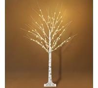 HOMCOM Arbre lumineux LED 150 cm – 96 LEDs – Blanc chaud – Usage intérieur