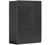 HOMCOM Armoire à chaussures 5 niveaux pour 20 paires, étagères réglables, pour entrée, couloir, Noir