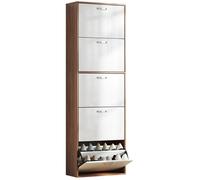 HOMCOM - Armoire à Chaussures - Bois - 60x28x189cm - Marron