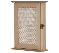 Homcom Armoire porte-clés murale vintage en bois avec 6 crochets 20 x 6,5 x 26,5 cm