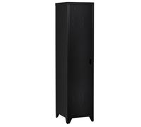 HomCom Armoire vestiaire métal style industriel 3 étagères 1 tringle 43×50×180 cm