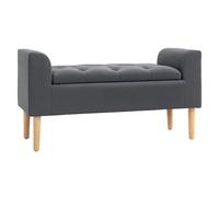 HOMCOM Banc de Rangement pouf coffre de rangement design classique polyvalent grand espace de rangement pour entrée couloir salon