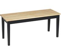 HOMCOM Banc de salle à manger 2 places, banc en bois, banc de cuisine, banc de salon pour la cuisine, l'entrée, capacité de charge jusqu'à 220 kg, pin, naturel, 102 x 36 x 45 cm