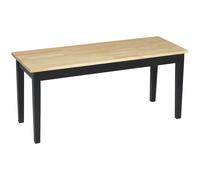 HOMCOM Banc de salle à manger 2 places, banc en bois, banc de cuisine, banc de salon pour la cuisine, l'entrée, capacité de charge jusqu'à 220 kg, pin, naturel, 102 x 36 x 45 cm