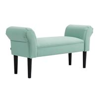 Banc Entrée Bout de Lit - HOMCOM - Rembourré pour Chambre à Coucher - Tissu à Voile - 102x36x51cm - vert