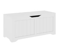 HOMCOM Banquette-coffre avec ouverture basculante, 80 cm, Blanc