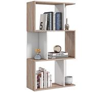 HOMCOM Bibliothèque Design Moderne 3 Niveaux 60x24x111,4 cm | Étagère de bureau en bois