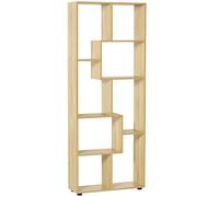 HOMCOM - Bibliothèque - Panneaux de particules - 70x24x178cm - Bois naturel