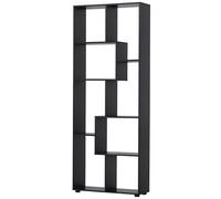 HOMCOM Bibliothèque étagère meuble de rangement en Zig zag Design Contemporain 70L x 24l x 178H cm Panneaux Particules noir