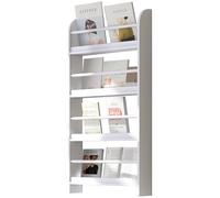 HomCom Bibliothèque murale 4 niveaux – étagère en bois MDF 59 x 12 x 113 cm, Blanc