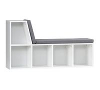 HOMCOM - Bibliothèque - Panneaux de particules - 108x30x60cm - Blanc