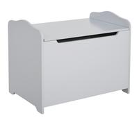 HOMCOM Boîte de rangement avec couvercle coffre à jouet pour enfants en MDF avec tige pneumatique sécuritaire grand espace de rangement 60 x 40 x 48