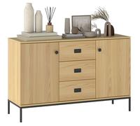 HOMCOM - Buffet - Panneaux de particules - 120x39.5x77cm - Bois naturel