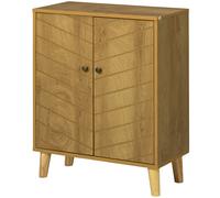 HOMCOM Buffet Polyvalent Style Vintage en Bois avec Deux Étagères intérieures, 60x30x76cm