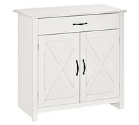 HOMCOM Buffet Salon avec Tiroir 2 Portes 80 x 39,7 x 80 cm Blanc