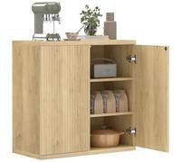 HOMCOM Buffet Salon Meuble de Rangement Moderne 78 x 39 x 79 cm Chêne