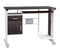 HOMCOM Bureau d'Ordinateur Design Tricolore 100L x 52l x 75H cm Aosom France