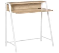 HOMCOM - bureau secrétaire - Panneaux MDF 1 - 84x45x85cm - Chêne