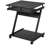 HOMCOM - bureau - Panneaux de partiucules 1 - 60x48x73cm - Noir