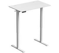 HOMCOM Bureau Réglable en Hauteur avec Mémoire, Blanc