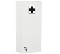 HOMCOM cabinet de pharmacie salle de bain, suspendu mural, avec étagères intérieures, 30x20x70cm, blanc Aosom France