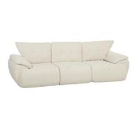 HOMCOM Canapé 3 places, 260 cm, Chenille, canapé modulaire sans armature avec assise extra large et profonde, accoudoirs larges