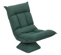 HOMCOM Chaise de sol pivotante 360°, réglable 5 niveaux, pliable, vert | Chaise de sol avec dossier, canapé de sol, chaise méditation, rembourrée, canapé paresseux, salon, jeu, lecture
