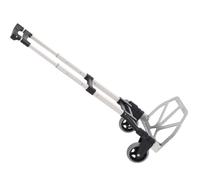 HomCom Chariot diable pliable télescopique léger charge 70 kg aluminium Argent-Noir