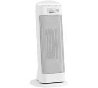 Radiateur électrique soufflant - HOMCOM - céramique - 2000 W - 4 modes, thermostat réglable - ABS et PA - 20x20x49cm - blanc