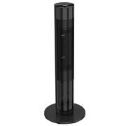 HOMCOM Chauffage soufflant céramique 2000 W thermostat flamme 3D radiateur électrique télécommande noir