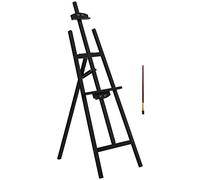 HOMCOM Chevalet d'artiste sur pieds dim. 51,5L x 71,5l x 134,5H cm inclinaison réglable 90° max. bois de pin