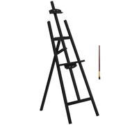 HomCom Chevalet d'artiste sur pieds 51,5 x 71,5 x 134,5 cm – bois de pin – inclinaison 90° max