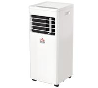 HOMCOM Climatiseur Mobile 2 en 1 Climatisation Déshumidification avec Télécommande Classe Énergétique A Minuterie 765 W