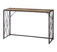 HOMCOM Console, Table d'entrée, Design industriel, cadre métallique robuste, 120 x 35 x 75 cm
