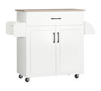 HOMCOM - Desserte de cuisine - Panneaux de particules - 105x36x85cm - Blanc