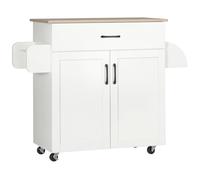 HOMCOM - Desserte de cuisine - Panneaux de particules - 105x36x85cm - Blanc