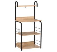 HOMCOM - Étagère de cuisine - Panneaux de particules 1 - 60x40x125cm - Bois naturel