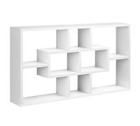 Etagère murale bibliothèque avec 8 cubes 85 x 14,5 x 47,5 cm blanc