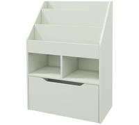 HOMCOM Etagère pour Enfants avec Tiroir, Etagère à Livres avec Compartiments, 60 x 29,9 x 90 cm, Vert