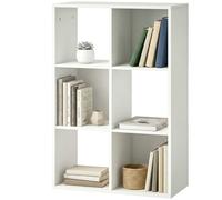 HOMCOM Étagère sur pied 3 niveaux étroite avec anti-basculement Étagère de rangement pour salon chambre bureau Blanc