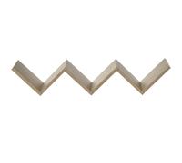HOMCOM Etagères murale flottante - design contemporain en V - kit fixation inclus - panneaux particules chêne clair