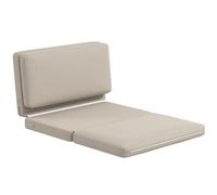 HOMCOM Fauteuil relax pliant 2-en-1, matelas d'invité, divisible, 120 cm large, Beige
