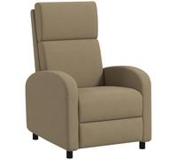 HOMCOM Fauteuil Relax Réglable 160° Manuellement Repose-Pieds Intégré Beige | Fauteuil de Relaxation Inclinable, Salon avec Dossier, pour Salon Chambre Bureau Home Cinéma, Charge 120 kg
