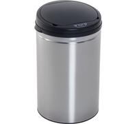 Homcom HOMCOM Poubelle automatique en inox Capteur IR Seau intérieur rond 30 l 03-0026