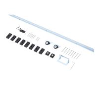 HOMCOM Kit Complet Porte Coulissante Rail Roulettes 4 x 93 cm (P x L) | Visserie