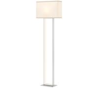 HOMCOM Lampadaire de 150 cm avec 3 Modes, Luminosité Réglable et Interrupteur au Pied, Blanc