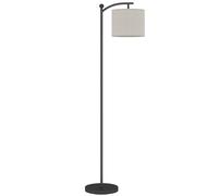 HOMCOM Lampadaire dimmable 2 températures de couleur avec télécommande, minuterie de 60 minutes, 160 cm, noir