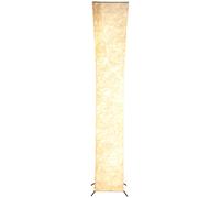 HOMCOM Lampadaire Moderne avec Interrupteur au Pied, en Acier et Tissu, 25x25x129 cm, Blanc et Argent