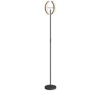 HOMCOM Lampadaire RGB, lampe dimmable avec options d’éclairage multicolore, pivotant, Noir